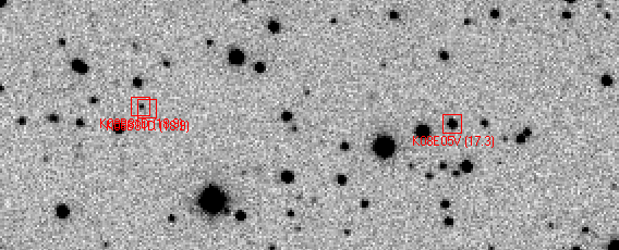 Image where PHA 2009 BD81 (left) was discovered. PHA 2008 EV5 is on the right. Image courtesy Robert Holmes. Image where PHA 2009 BD81 (left) was discovered. PHA 2008 EV5 is on the right. Image courtesy Robert Holmes.
