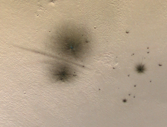 Bolide impact on Mars. Credit: NASA/JPL/University of Arizona
