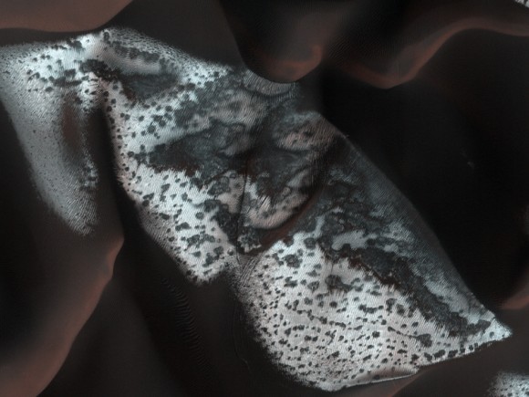 Proctor Crater on Mars during winter. Credit: NASA/JPL/U of AZ Proctor Crater on Mars during winter. Credit: NASA/JPL/U of AZ