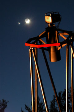 Holmes' 24 inch telescope.  Courtesy Robert Holmes