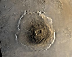 Olympus Mons from orbit. Credit NASA Olympus Mons from orbit. Credit NASA