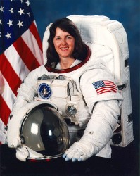 Kathryn Thornton, before a Shuttle mission (NASA)
