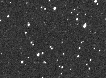A sequence of four images reveal the motion of asteroid 2009 DD45 (at center) over 36 minutes during its discovery on February 27th. Credit: Robert McNaught / ANU / UA A sequence of four images reveal the motion of asteroid 2009 DD45 (at center) over 36 minutes during its discovery on February 27th. Credit: Robert McNaught / ANU / UA