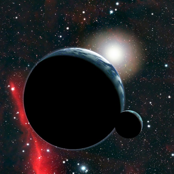 This artist's conception shows a hypothetical twin Earth orbiting a Sun-like star. A new study shows that characterizing a distant Earth's atmosphere will be difficult, even using next-generation technology like the James Webb Space Telescope. If an Earth-like world is nearby, though, then by adding observations of a number of transits, astronomers should be able to detect biomarkers like methane or ozone. Credit: David A. Aguilar (CfA) This artist's conception shows a hypothetical twin Earth orbiting a Sun-like star. A new study shows that characterizing a distant Earth's atmosphere will be difficult, even using next-generation technology like the James Webb Space Telescope. If an Earth-like world is nearby, though, then by adding observations of a number of transits, astronomers should be able to detect biomarkers like methane or ozone. Credit: David A. Aguilar (CfA)