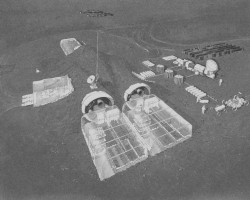 Artist concept of possible habitats on the Moon. Credit: NASA Artist concept of possible habitats on the Moon. Credit: NASA
