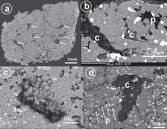 Petrography of Almahata Sitta. Credit: Jenniskens, et. al. Click for full description Petrography of Almahata Sitta. Credit: Jenniskens, et. al. Click for full description