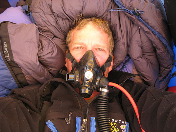 Scott Parazynski during his attempt to climb Mt. Everest. Credit: OnOrbit.com