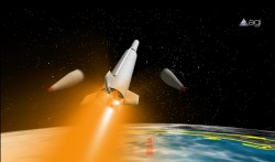 A visualization of fairing separation after N. Korean rocket clears the atmosphere (Video courtesy of Analytical Graphics, Inc. www.agi.com)