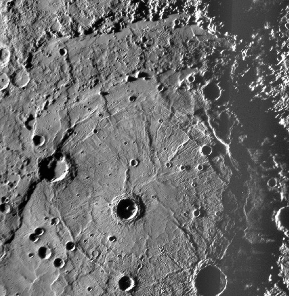 The Rembrandt impact crater basin on Mercury. Credit: Credit: NASA/Johns Hopkins University Applied Physics Laboratory/Smithsonian Institution/Carnegie Institution of Washington The Rembrandt impact crater basin on Mercury. Credit: Credit: NASA/Johns Hopkins University Applied Physics Laboratory/Smithsonian Institution/Carnegie Institution of Washington