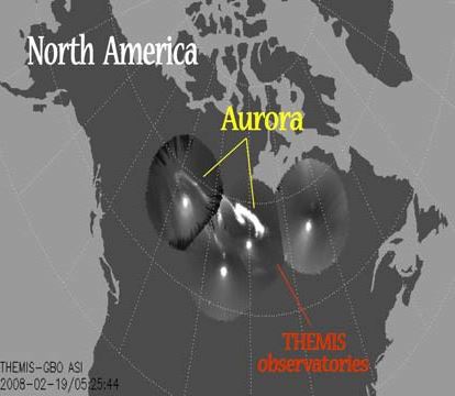 Electric currents in the funnels power auroras. Credit: Keiling, Glassmeier, and Amm Electric currents in the funnels power auroras. Credit: Keiling, Glassmeier, and Amm
