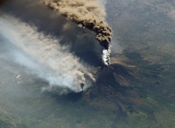 Mount Etna seen from space. Image credit: NASA Mount Etna seen from space. Image credit: NASA