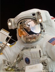 Astronaut John Grusnfeld on the recent Hubble servicing mission. Credit: NASA