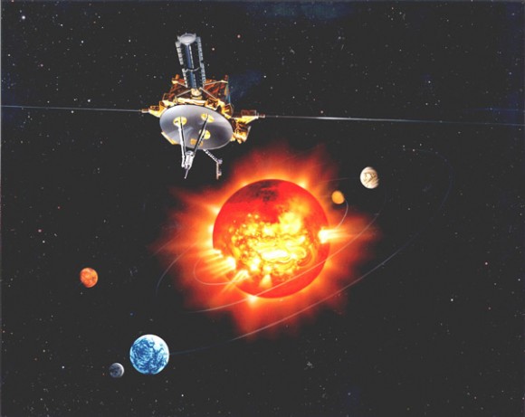 Artist impression of the Ulysses spacecraft. Credit: NASA/ESA Artist impression of the Ulysses spacecraft. Credit: NASA/ESA