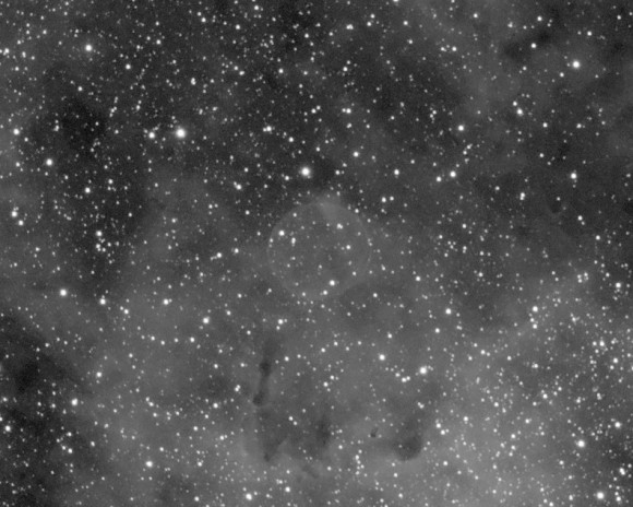 Faint "Bubble" Nebula in Cygnus - Imaged on 05 July 2008 by Dave Jurasevich Faint "Bubble" Nebula in Cygnus - Imaged on 05 July 2008 by Dave Jurasevich