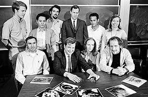 Researchers in WUSTL's Laboratory for Space Sciences in Arts & Sciences have a long tradition of being among the first in the world to receive samples from a NASA mission. In this photo taken in 1969, the late Robert M. Walker, Ph.D., the McDonnell Professor of Physics and first director of the university's McDonnell Center for the Space Sciences in Arts & Sciences, displays photos and lunar samples from the Apollo 11 mission that year. Credit: WUSTL Researchers in WUSTL's Laboratory for Space Sciences in Arts & Sciences have a long tradition of being among the first in the world to receive samples from a NASA mission. In this photo taken in 1969, the late Robert M. Walker, Ph.D., the McDonnell Professor of Physics and first director of the university's McDonnell Center for the Space Sciences in Arts & Sciences, displays photos and lunar samples from the Apollo 11 mission that year. Credit: WUSTL