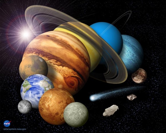 Solar System montage