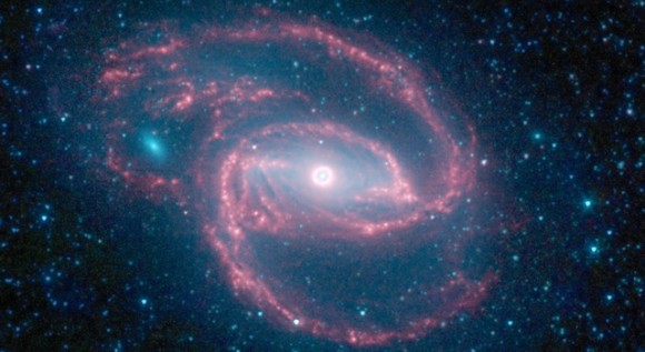 The "eye" at the center of the galaxy is actually a monstrous black hole surrounded by a ring of stars. Credit: NASA/JPL The "eye" at the center of the galaxy is actually a monstrous black hole surrounded by a ring of stars. Credit: NASA/JPL