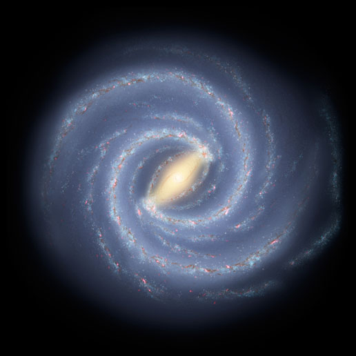 Artist impression of the Milky Way. Image credit: NASA Artist impression of the Milky Way. Image credit: NASA
