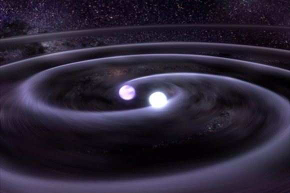 Artists concept of graviational waves. Credit: NASA