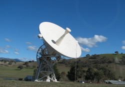 The original Honeysuckle dish now at Tidbinbilla. Courtesy Bruce Ekert.