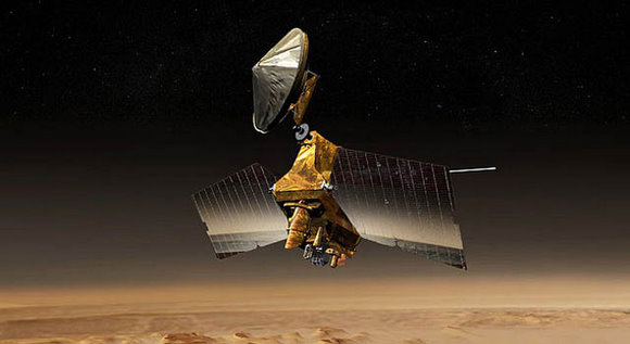 Artists concept of the Mars Reconnaisance Orbiter. Credit: NASA/JPL