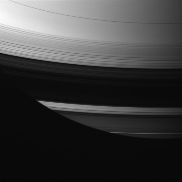 Saturn's rings at equinox. Credit: NASA Saturn's rings at equinox. Credit: NASA