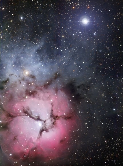 Full view of the Trifid Nebula. Credit: ESO Full view of the Trifid Nebula. Credit: ESO
