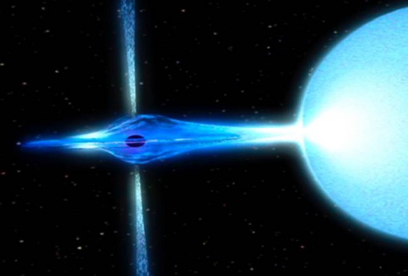 Black hole binary. Image credit: NASA Black hole binary. Image credit: NASA