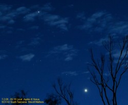 Jupiter and Venus Jupiter and Venus