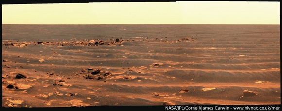 Opportunity's drive mosaic from sol 2009. Compiled by James Cavin. Used by permission. Opportunity's drive mosaic from sol 2009. Compiled by James Cavin. Used by permission.