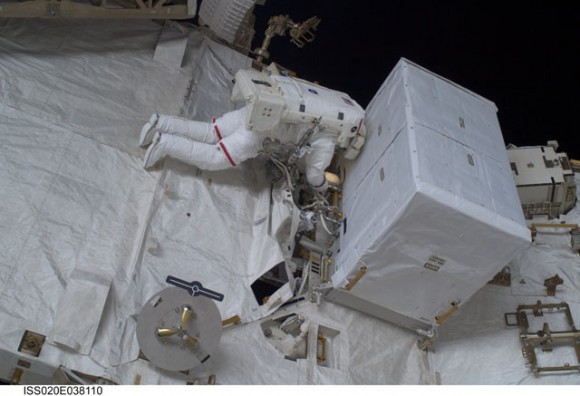 New ammonia tank installed. Credit: NASA New ammonia tank installed. Credit: NASA
