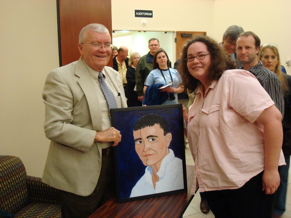 Astronaut Fred Haise with Sayward Duffano. Courtesy Sayward Duffano