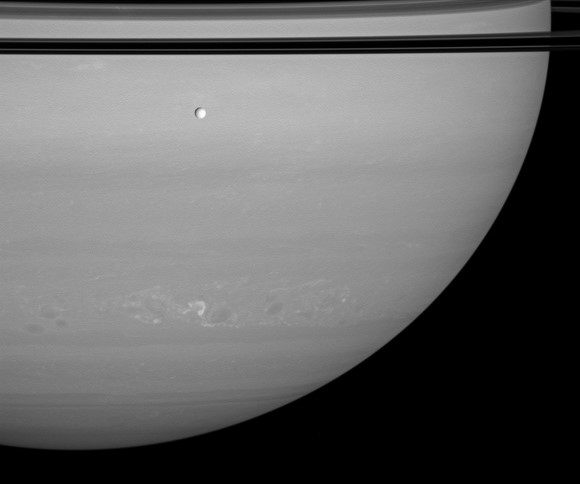 Image of a lightning storm on Saturn: Credit: NASA/JPL/Space Science Institute