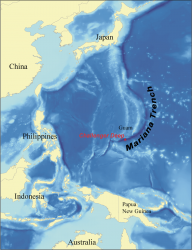 Marianatrenchmap Mariana Trench Credit: Kmusser