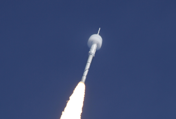 A bowshock forms around the Arex I-X rocket. Credit: NASA/Scott Andrews A bowshock forms around the Arex I-X rocket. Credit: NASA/Scott Andrews