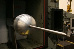 The 5-hole probe on the top of the Ares I-X rocket. Credit: NASA The 5-hole probe on the top of the Ares I-X rocket. Credit: NASA