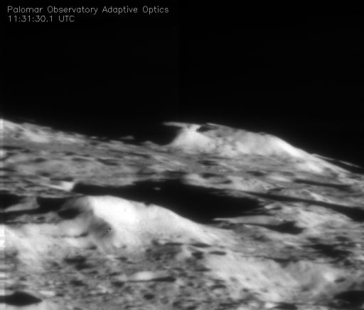 This image was taken by the Palomar Observatory at the time of impact. Credit: Palomar Observatory This image was taken by the Palomar Observatory at the time of impact. Credit: Palomar Observatory