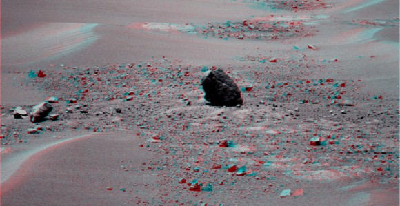 Marquette Island in 3-D. Credit: NASA/JPL, 3-D by Stu Atkinson