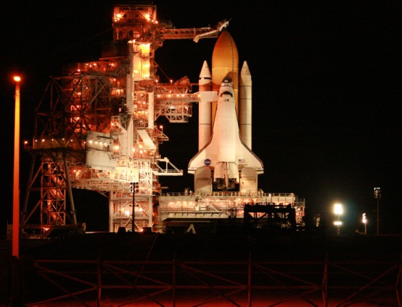 Space Shuttle Atlantis is poised for launch at 2:28 PM from Pad 39 A on 16 November 2009. Credit: Ken Kremer