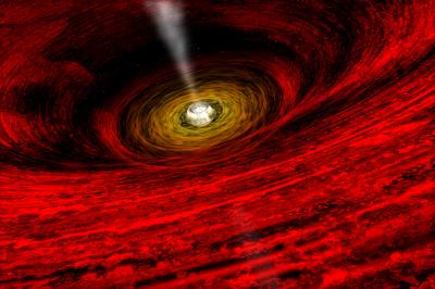 Artist concept of a view inside a black hole. Credit: April Hobart, NASA, Chandra X-Ray Observatory Artist concept of a view inside a black hole. Credit: April Hobart, NASA, Chandra X-Ray Observatory
