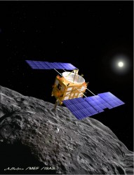 Artist concept of the Hayabusa spacecraft. Credit: JAXA Artist concept of the Hayabusa spacecraft. Credit: JAXA