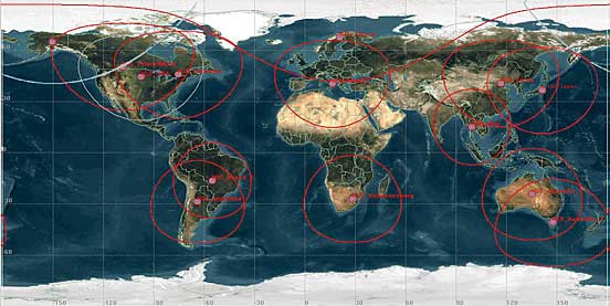 Landsat world map. 