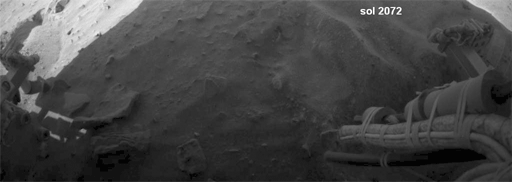 spirit_sol2072_2078_move_fredk Spirit's right rear hazcam from sols 2072 to 2078. Image Credit: NASA / JPL / animation by fredk