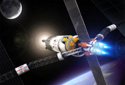 Artist concept of a VASIMR. Credit: Ad Astra