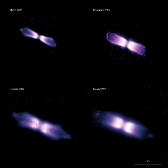 The expanding shell  around V445 Puppis.  Credit:  ESO