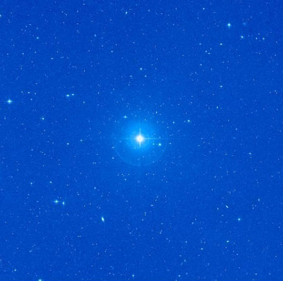 61 Virginis is one of only a handful of truly Sun-like stars that can be seen with the naked eye. Astronomers have discovered three low-mass planets orbiting the star. Credit: NASA's Sky View 61 Virginis is one of only a handful of truly Sun-like stars that can be seen with the naked eye. Astronomers have discovered three low-mass planets orbiting the star. Credit: NASA's Sky View