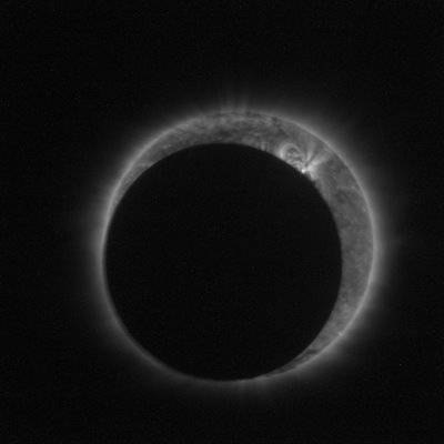 Solar eclipse seen by Proba-2's SWAP instrument. Credit: ESA