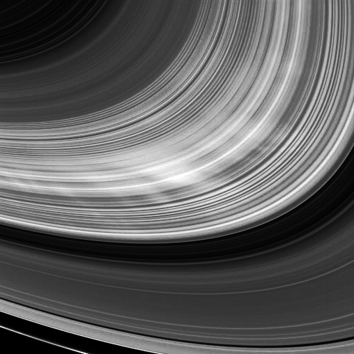 Another view from Cassini of spokes. Credit: Credit: NASA/JPL/Space Science Institute
