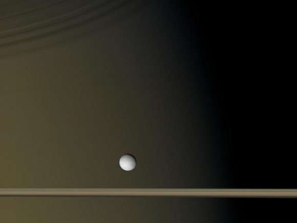 2 Enceladus Near Saturn