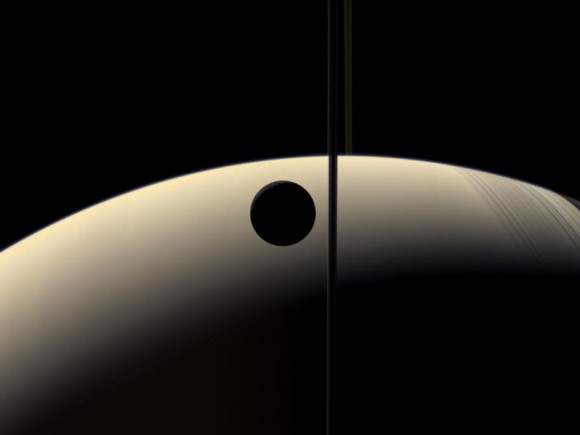 3 Crescent Rhea Occults Crescent Saturn
